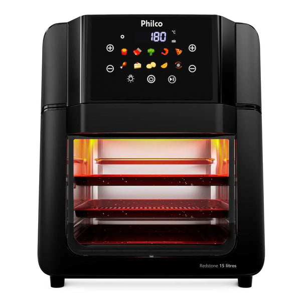 Fritadeira Elétrica Air Fryer 15L Oven Preta PAF15C 1900W Philco 127V
