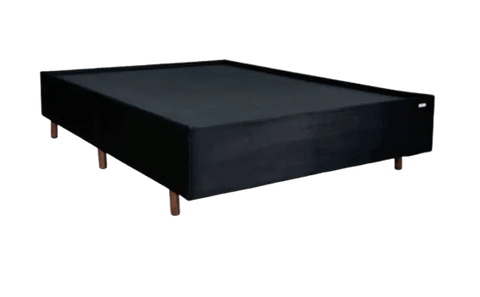 Base Box Casal Master 138X188X26 Veludo Preto Primore Colchões