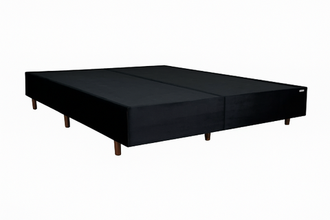 Base Box Master 158X198X26 Veludo Preto Primore Colchões