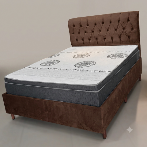 Conjunto Box Casal Ortopédico Orthoface com Cabeceira