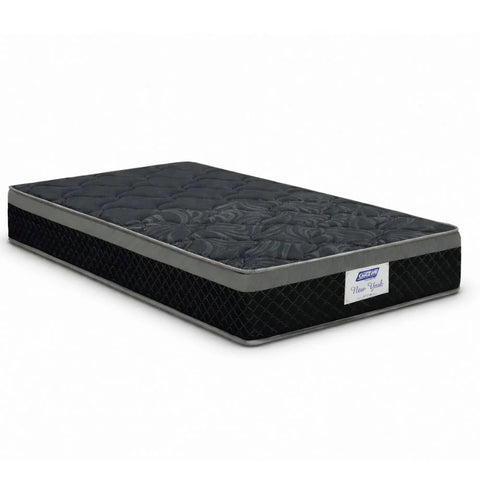 Colchão Solteiro Mola Pocket New York Preto Gazin