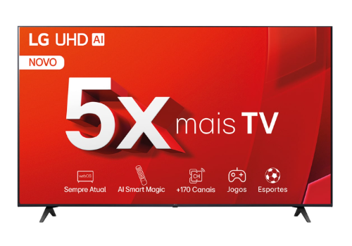 TV 65" LG Smart AI Thinq 4K Comando de Voz 65UT8050PSA