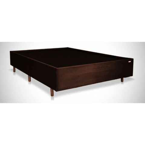 Base Box Casal Master 138X188X26 Veludo Marrom Primore Colchões