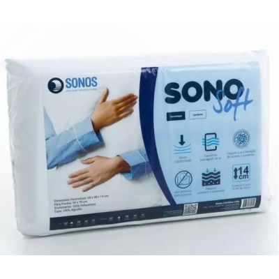Travesseiro SonoSoft 68X48X14 Sonos Colchões